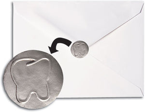 Silver Foil Embossed Tooth Envelope Seal