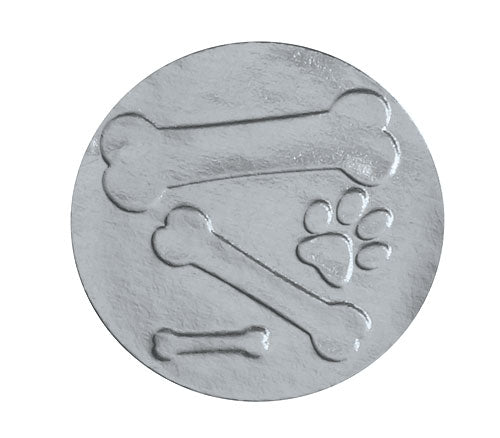Silver Foil Embossed Bone Envelope Seal