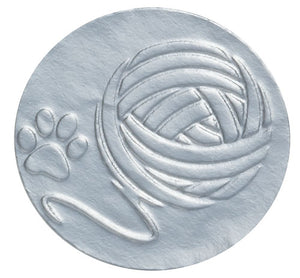 Silver Foil Embossed Yarn Envelope Seal