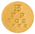 Gold Foil Eye Chart Envelope Seal