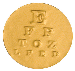 Gold Foil Eye Chart Envelope Seal