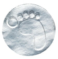 Silver Foil Embossed Foot Envelope Seal