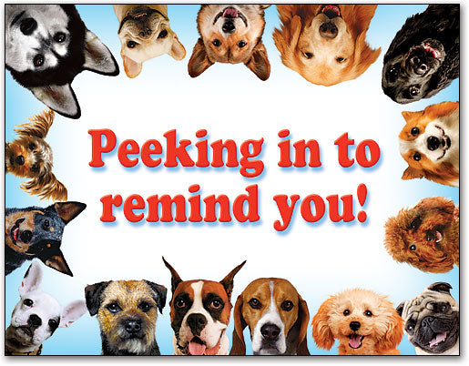 Dogs/puppies Laser Card