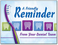 Teeth and a Brush 4-up Laser Card
