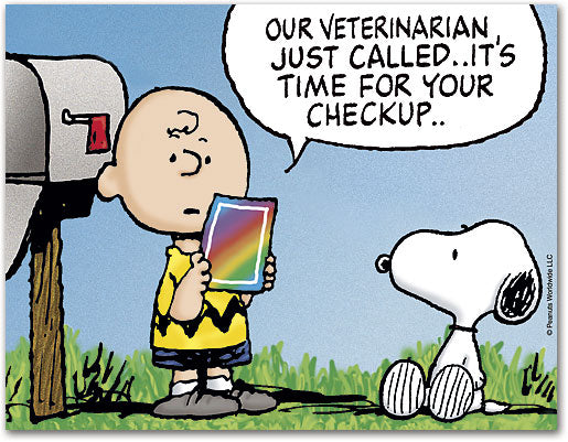 Peanuts Laser Card
