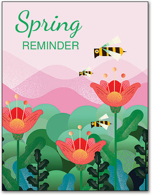 Blooms and Bees 4-up Laser Card