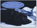 Black Lab Puppy Laser Card