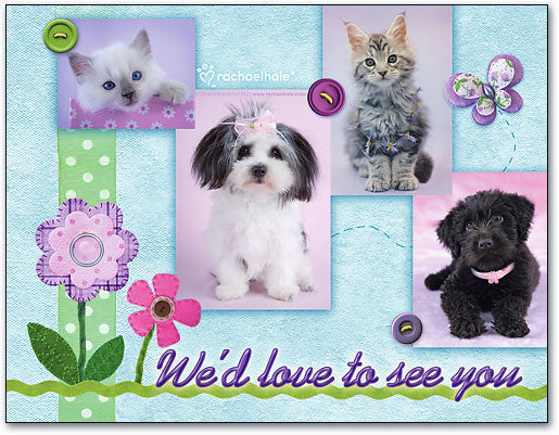 Scrapbook Spring Laser Card