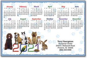 Exotic Pets Calendar Magnet