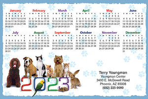Exotic Pets Calendar Postcard