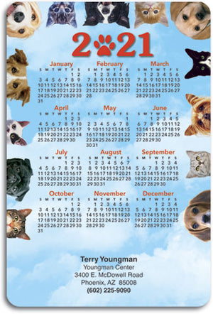 Happy Pets Frame Calendar Magnet