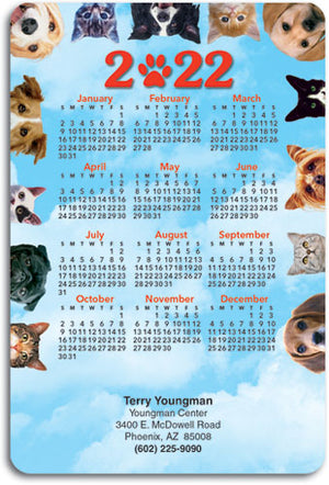 Happy Pets Frame Calendar Magnet