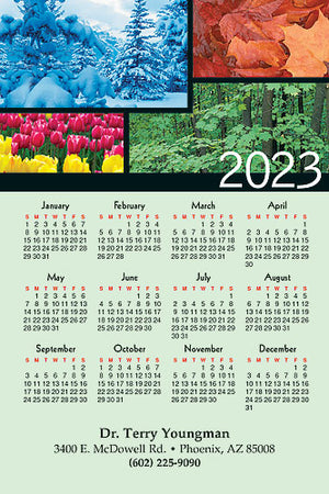 Seasonal Forests Calendar Magnet