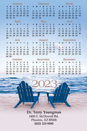 Seaside Escape Calendar Magnet