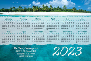 Tropical Waters Calendar Magnet