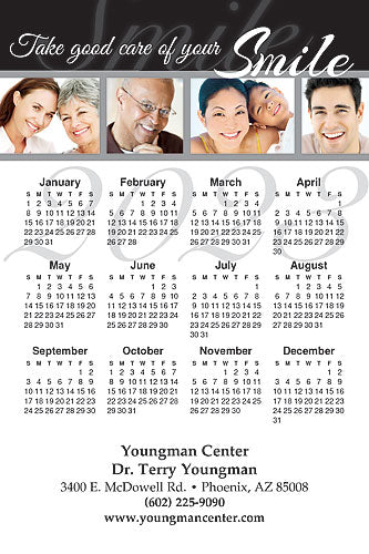 Take Care of Your Smile Calendar Magnet
