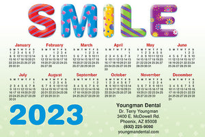 Bubble Smile Calendar Magnet
