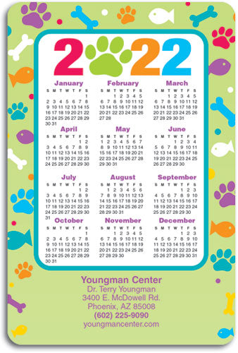 Paw 'N Pets Border Calendar Magnet