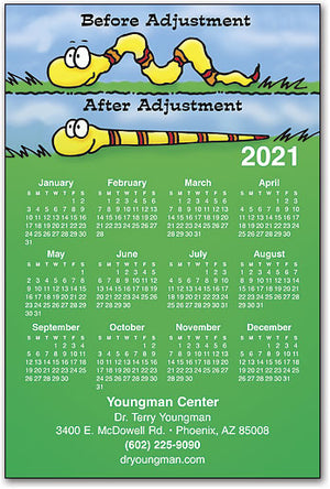 Before & After Snake Calendar Magnet