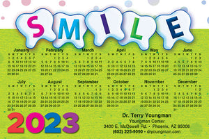 Teeth Polka Dots Calendar Magnet