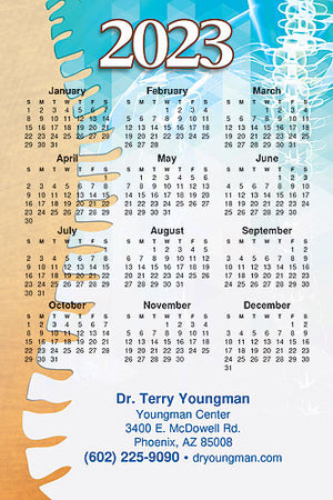 A Year of Wellness Calendar Magnet