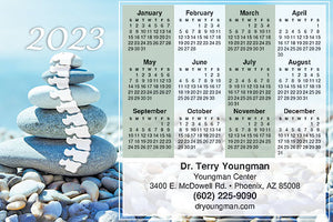 Chiropractic Calm customisable Calendar Magnet