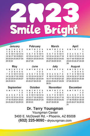 Bright Year Ahead Calendar Magnet