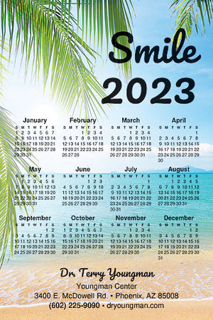 Tropical Smile Calendar Magnet
