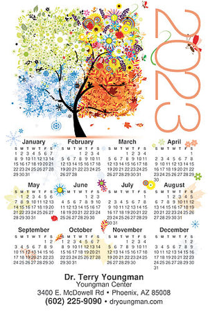 Dazzling Leaves Calendar Magnet