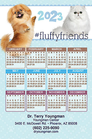 So Fluffy Calendar Magnet