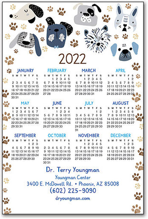Pets Galore Calendar Magnet