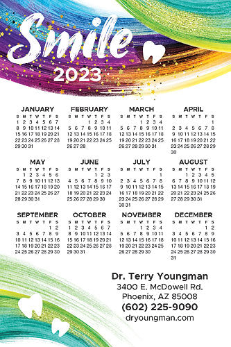 Colourful Smiles Calendar Magnet