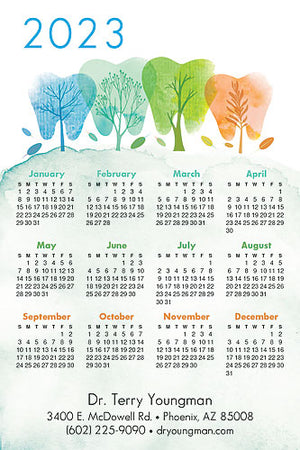 Teeth Trees Calendar Magnet