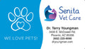 Heart Paw Business Card Magnet