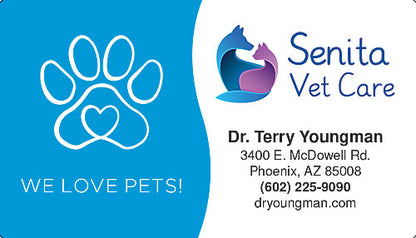 Heart Paw Business Card Magnet