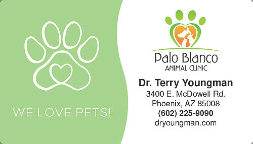 Heart Paw Business Card Magnet