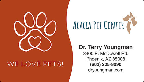 Heart Paw Business Card Magnet