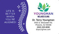 Spine Sparkle Business Card Magnet