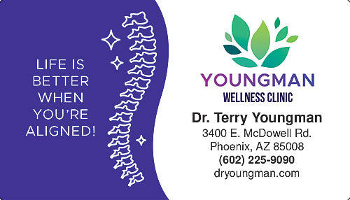 Spine Sparkle Business Card Magnet