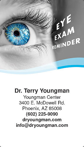 Blue Eye Exam Business Card Magnet