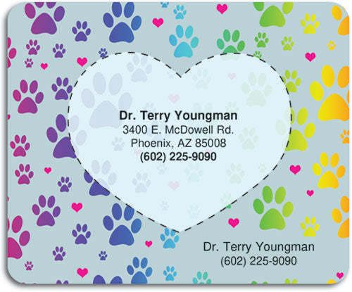 Pretty Paws Die Cut Frame Magnet