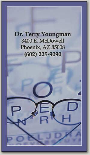 Purple Eye Chart Magnet