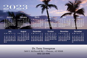 Island Sunset Calendar Magnet