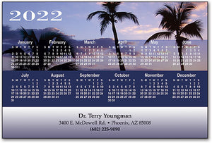 Island Sunset Calendar Magnet