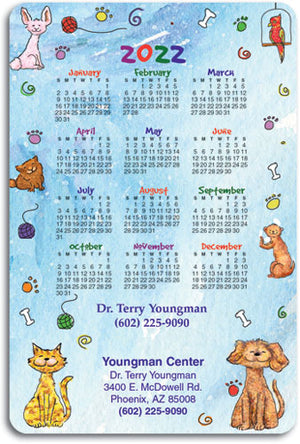 Happy Pet Border ReStix™ Sticker Calendar