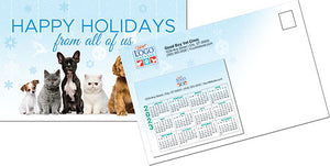 Snowy Animals Calendar Magnet Mailer