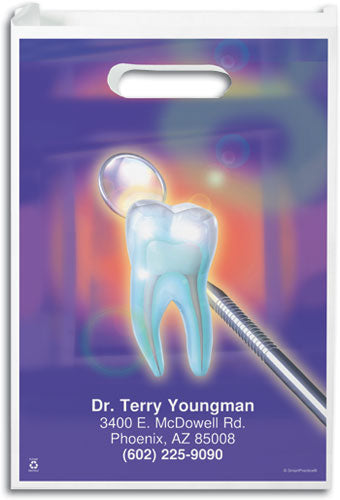 Tooth And Mirror Paper Supply Bag