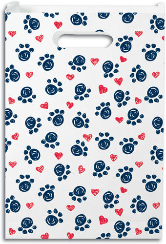 Lovely Paws Scatter Print Paper Supply Bag