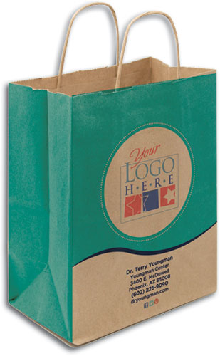 Halo Natural Handled Paper Bags