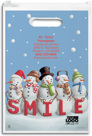 Smile Snowman Paper Supply Bags